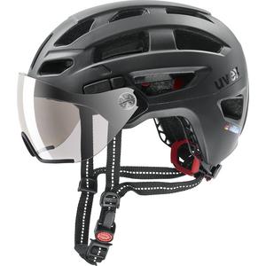 uvex finale visor, black, 52-57