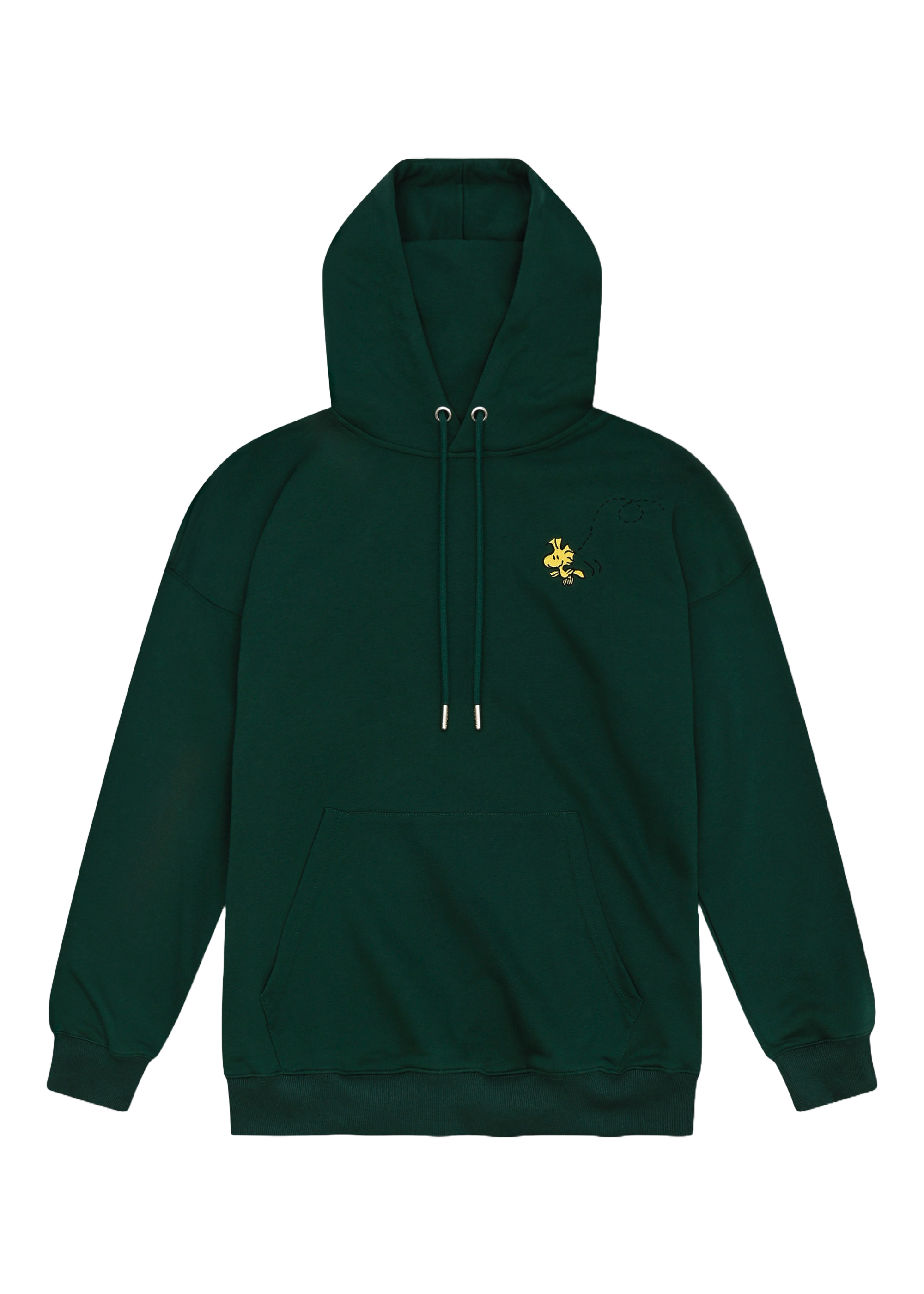 Hoodie "Peanuts: Ned mid mir", dunkelgrün