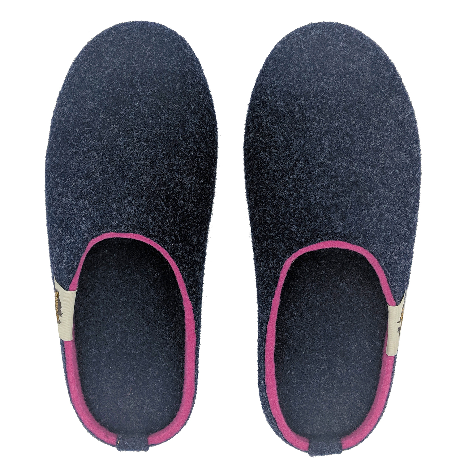 Gumbies Outback Slipper, navy/pink