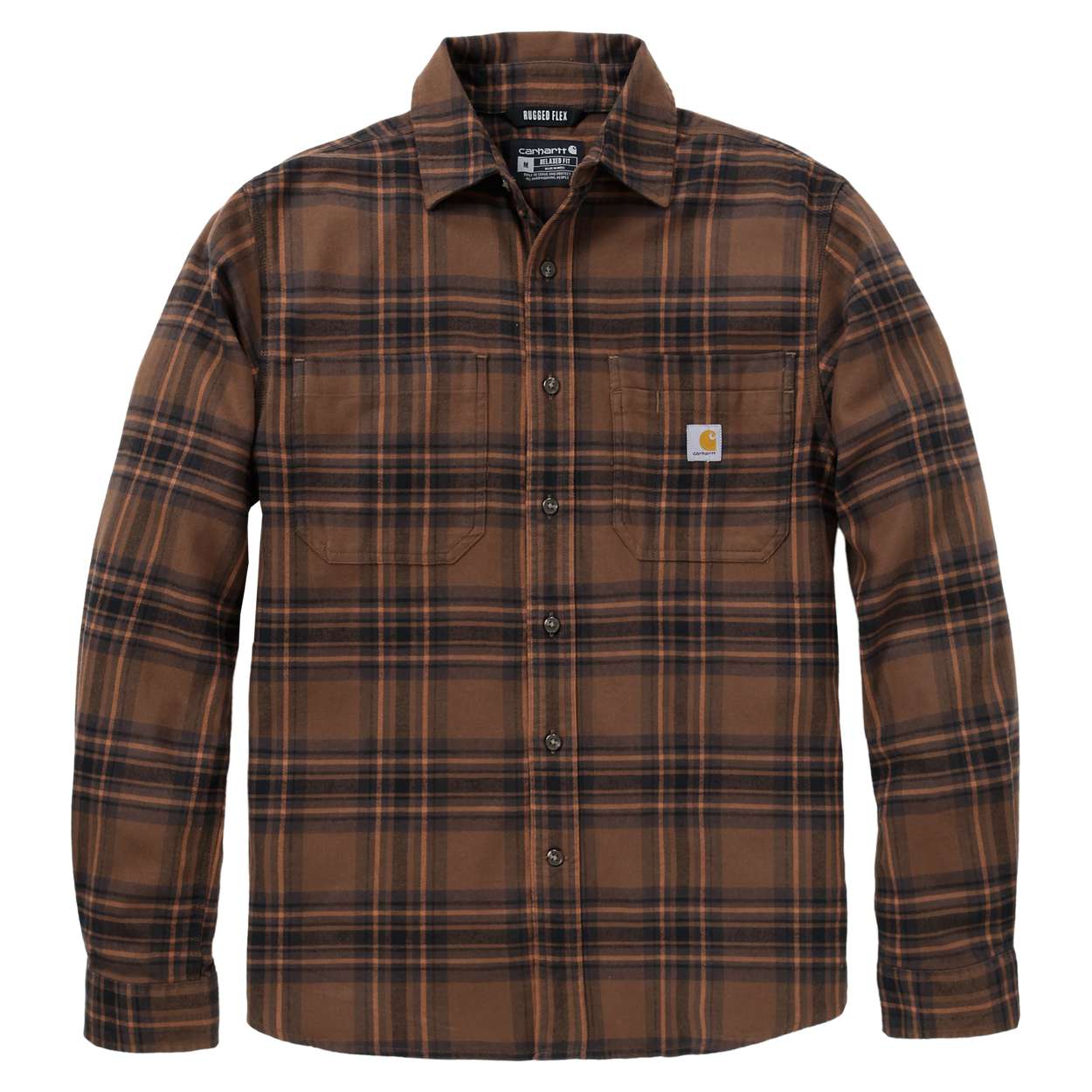 M Hamilton Telaxed LS Plaid Shirt, red duck