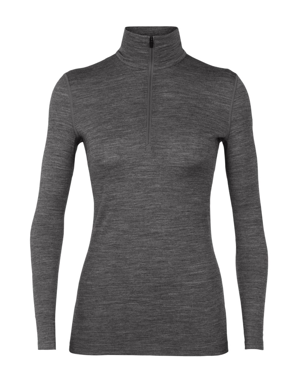 Wmns 200 Oasis LS Half Zip, gritstone hthr