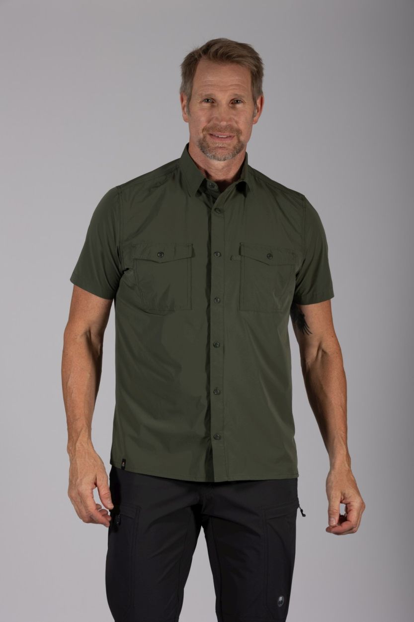 Herren Hemd Cordoba UV50 - SP, dark green