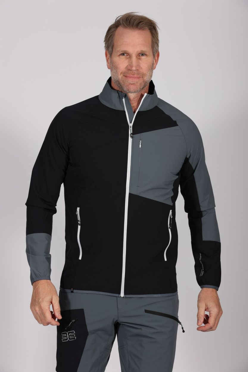Herren Jacke Hornspitze, black/grey