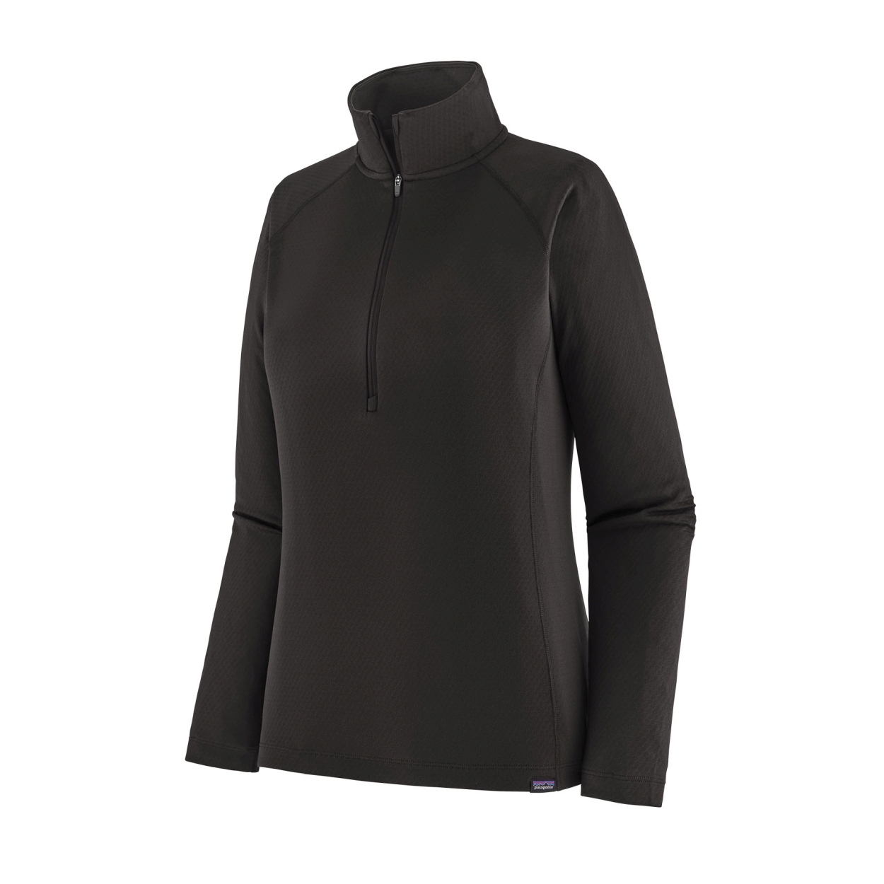 W's Cap MW Zip Neck, black