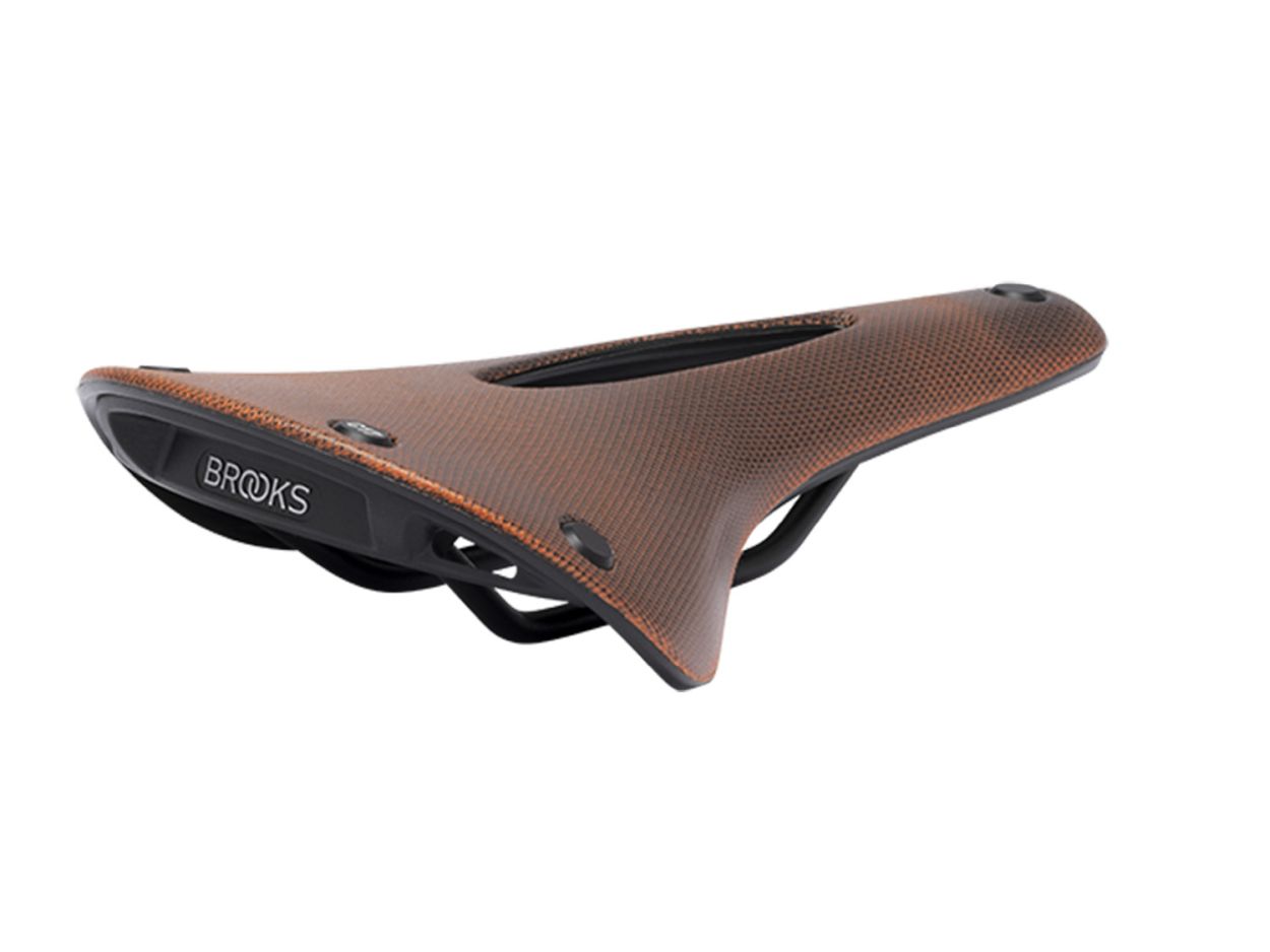 Brooks Saddle C17 Carved, Cambium, Orange,