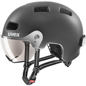 uvex rush visor, / dark silver mat/ ltm. silver