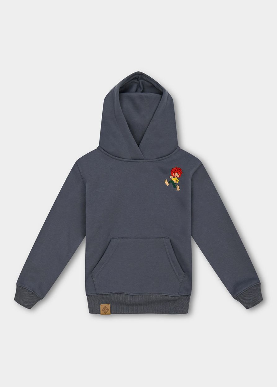 Hoodie "Grantig by nature" v2, graublau