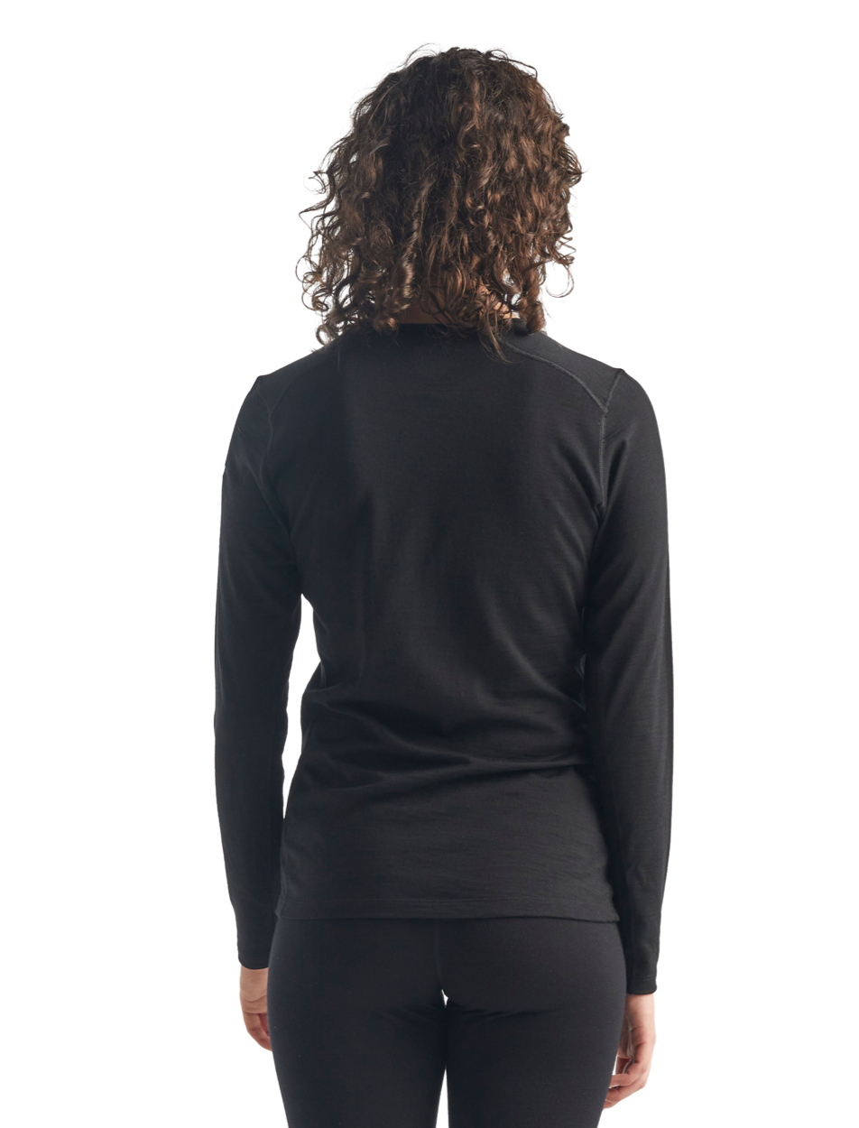 Wmns 200 Oasis LS Crewe, black