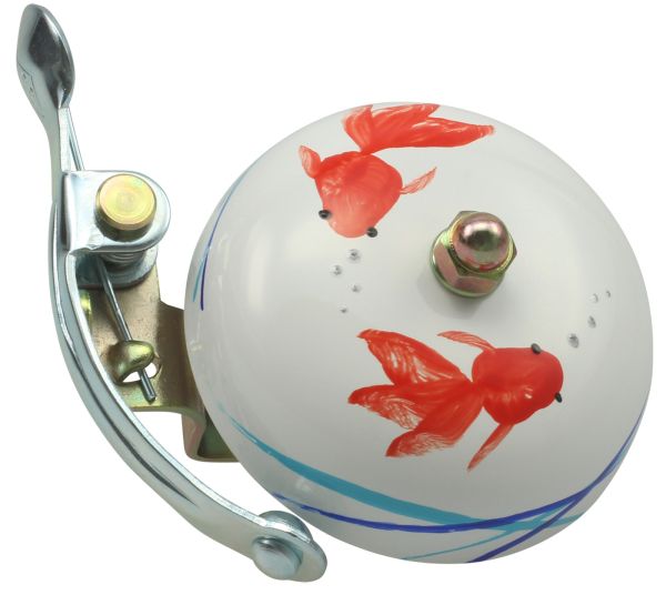 Crane Bell Handpainted Suzu Bell, koi