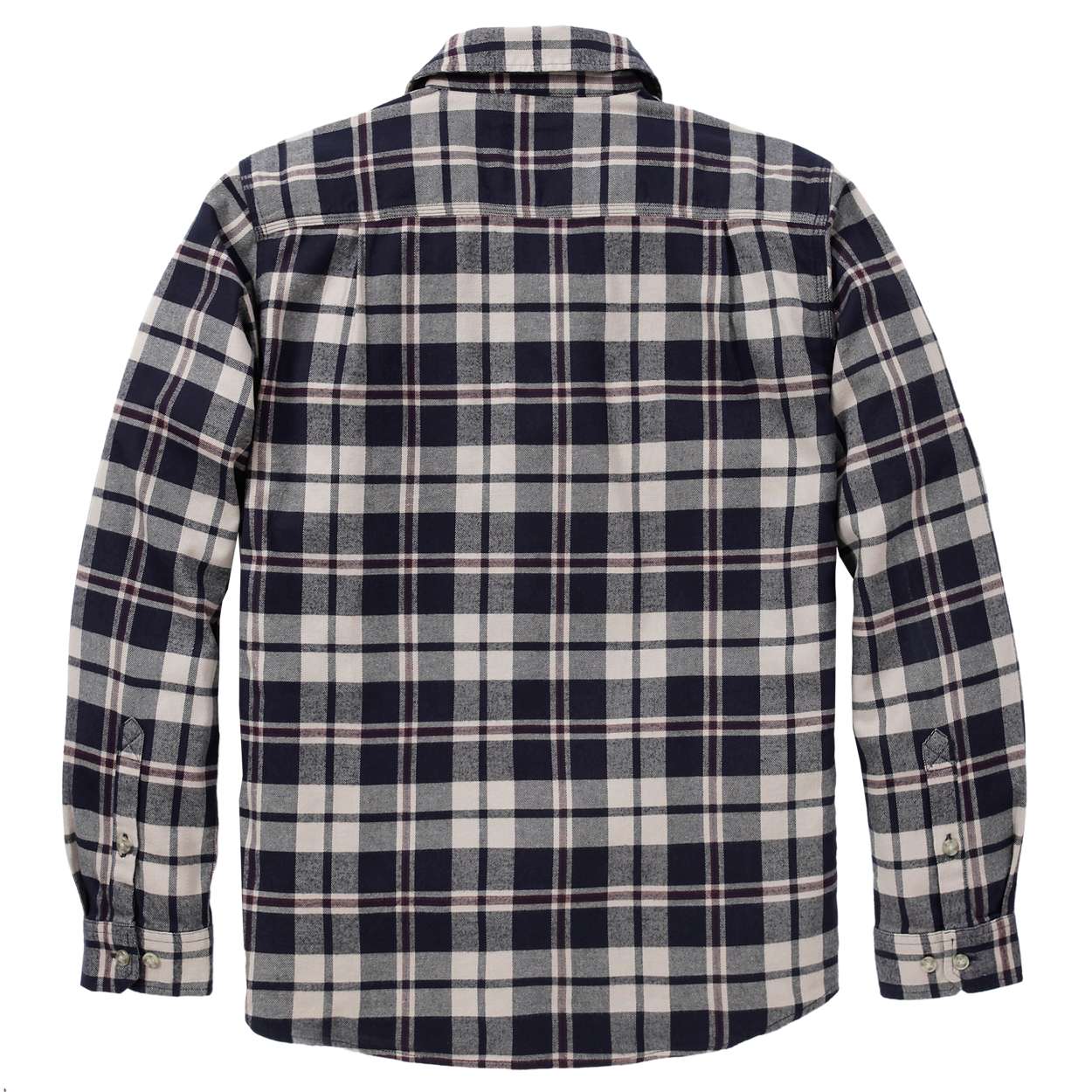 M Hamilton Telaxed LS Plaid Shirt, navy