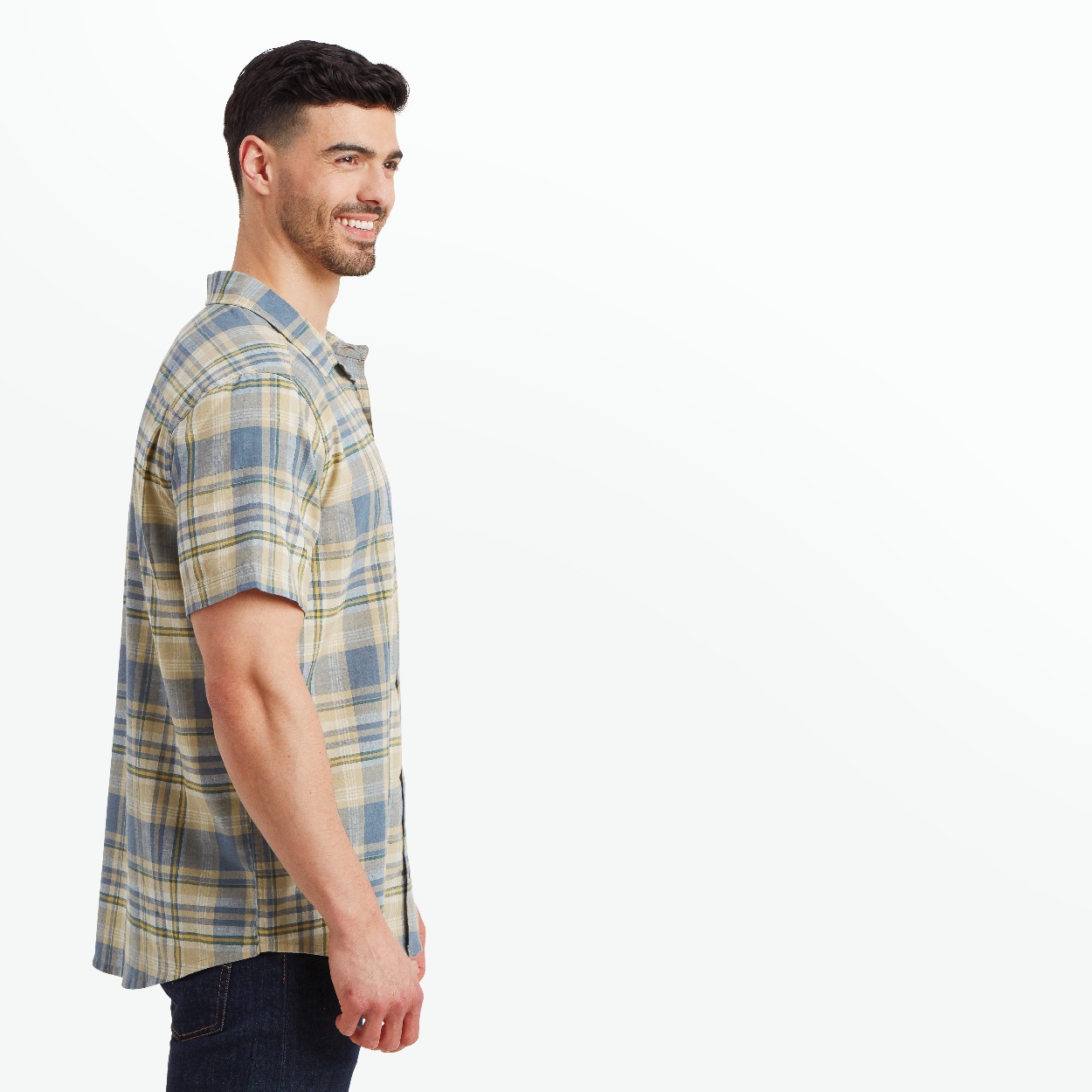 Hosh Plaid SS Shirt, Bardiya Sand