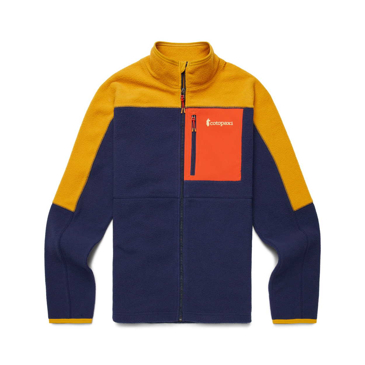 Abrazo Fleece Full-Zip Jacket men, amber/maritime