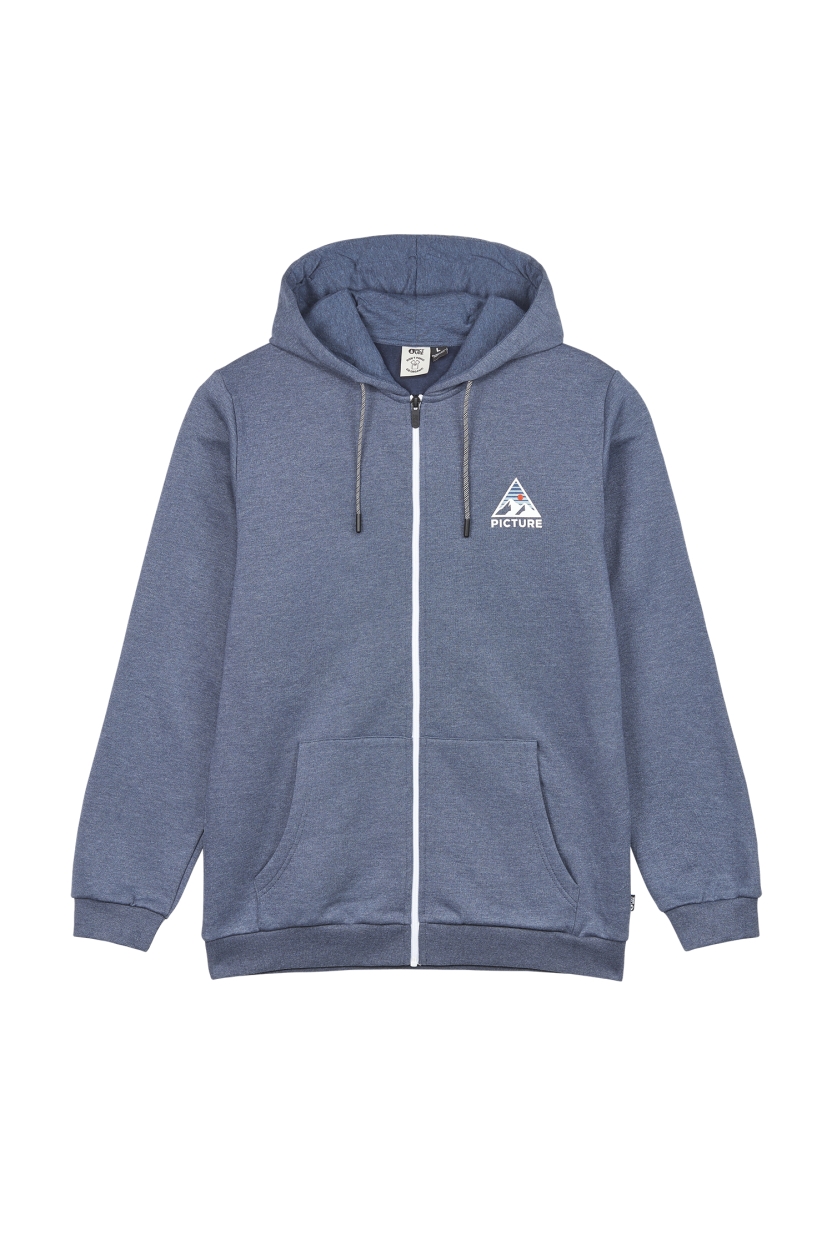 Hamelton Zip Hoodie, dark blue melange