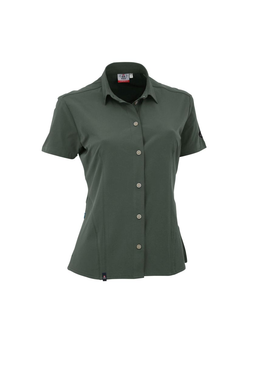Damen Bluse Vilsalpsee II, dark green