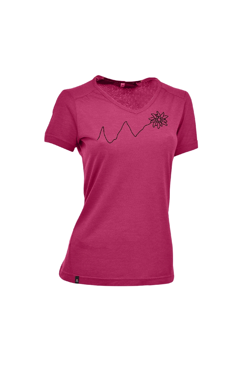 Damen T-Shirt Eifelsteig, light purple