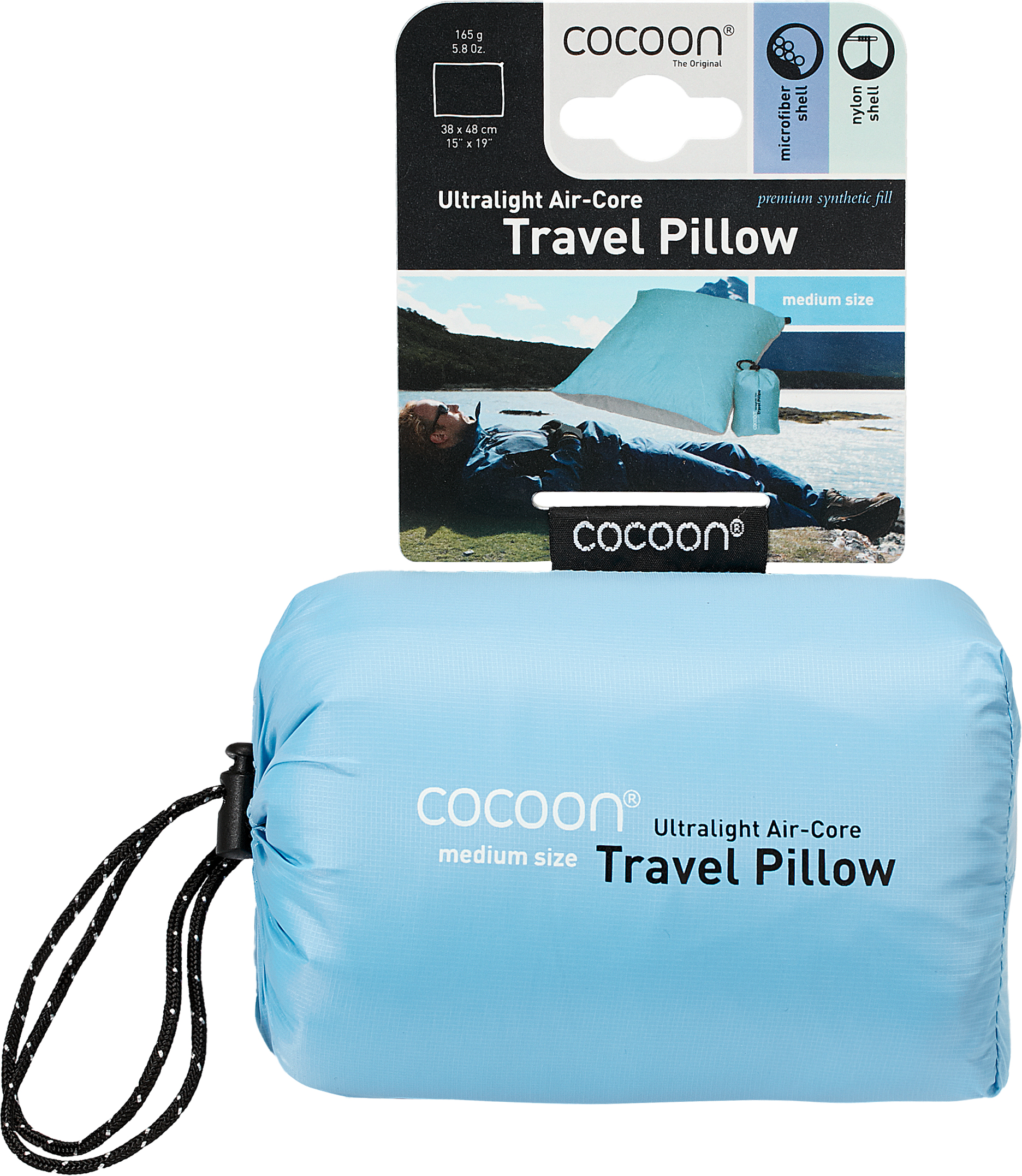 Air-Core Pillow Ultralight, light blue/grey