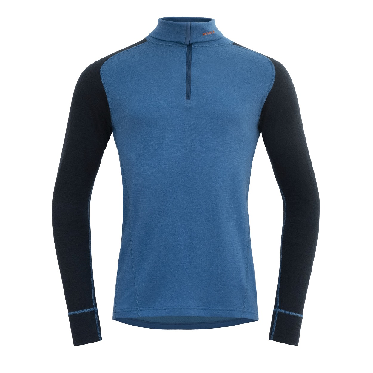 Duo Active Merino 205 Z.Neck Man, blue / ink