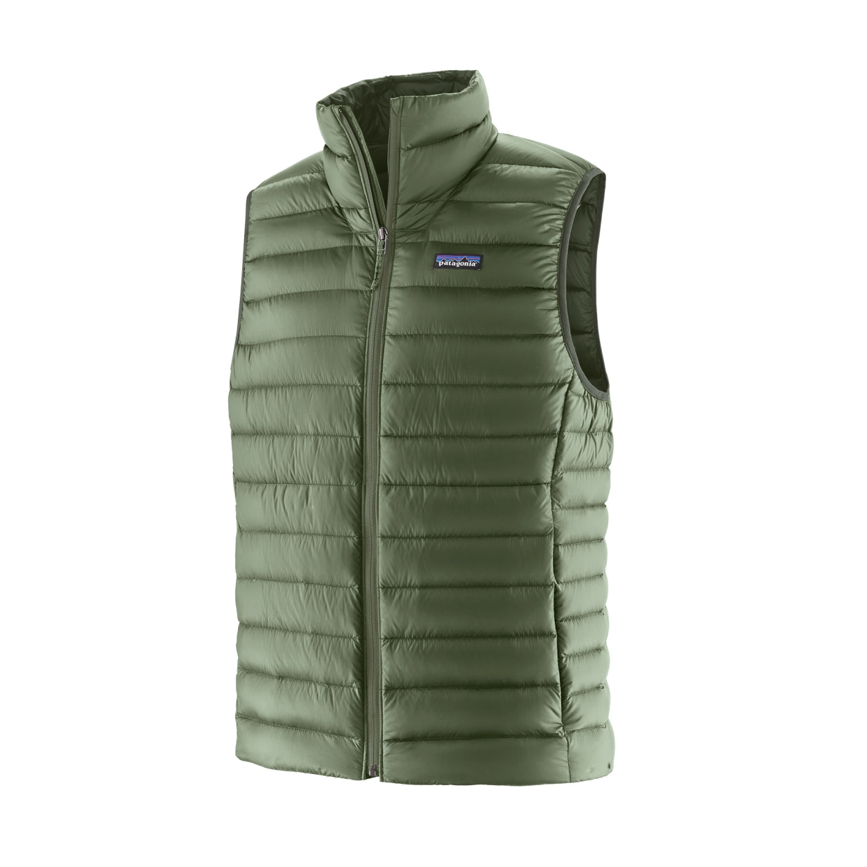 M's Down Sweater Vest, sedge green