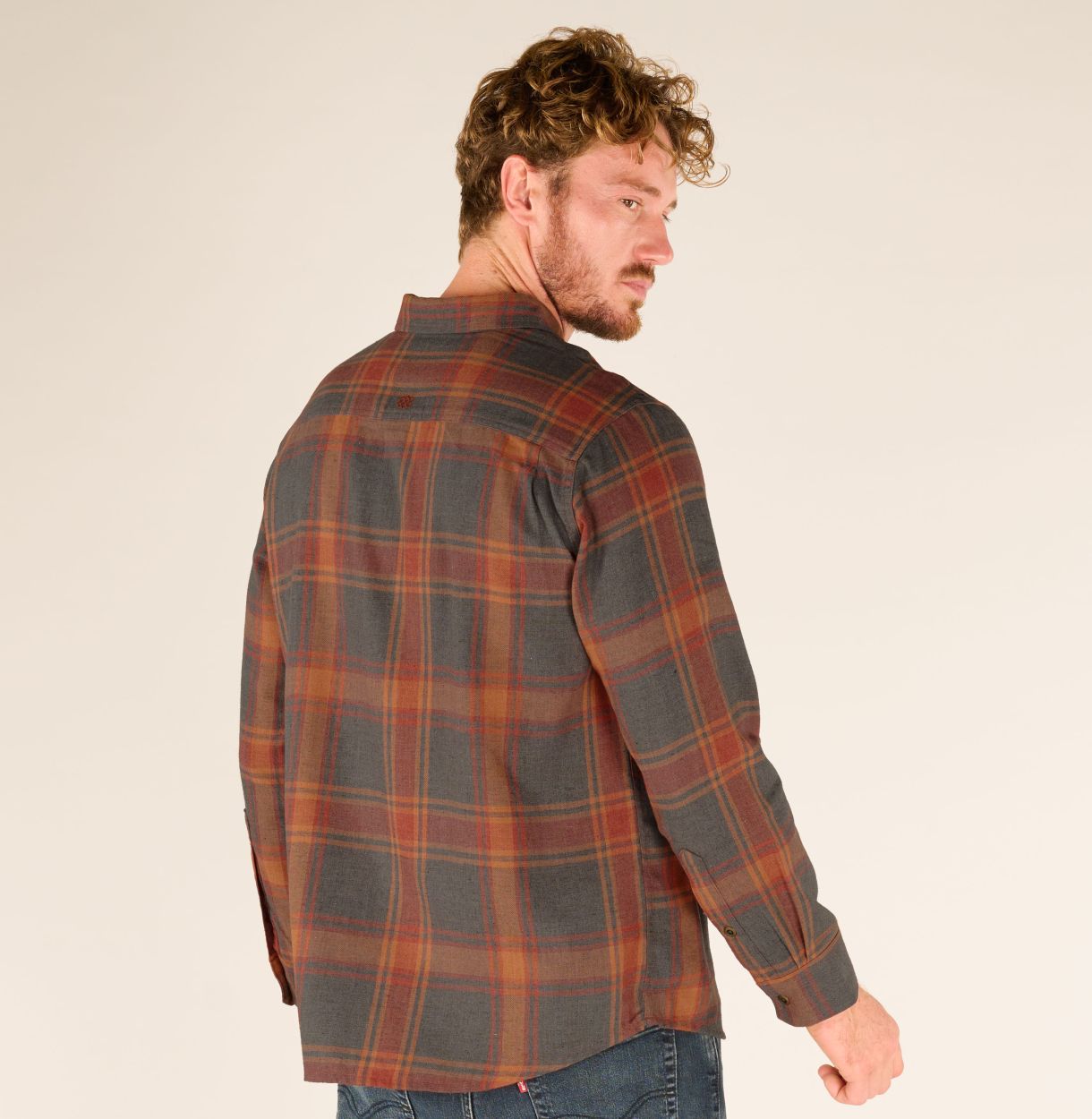 Batsa L/S Shirt, Clay Red Plaid