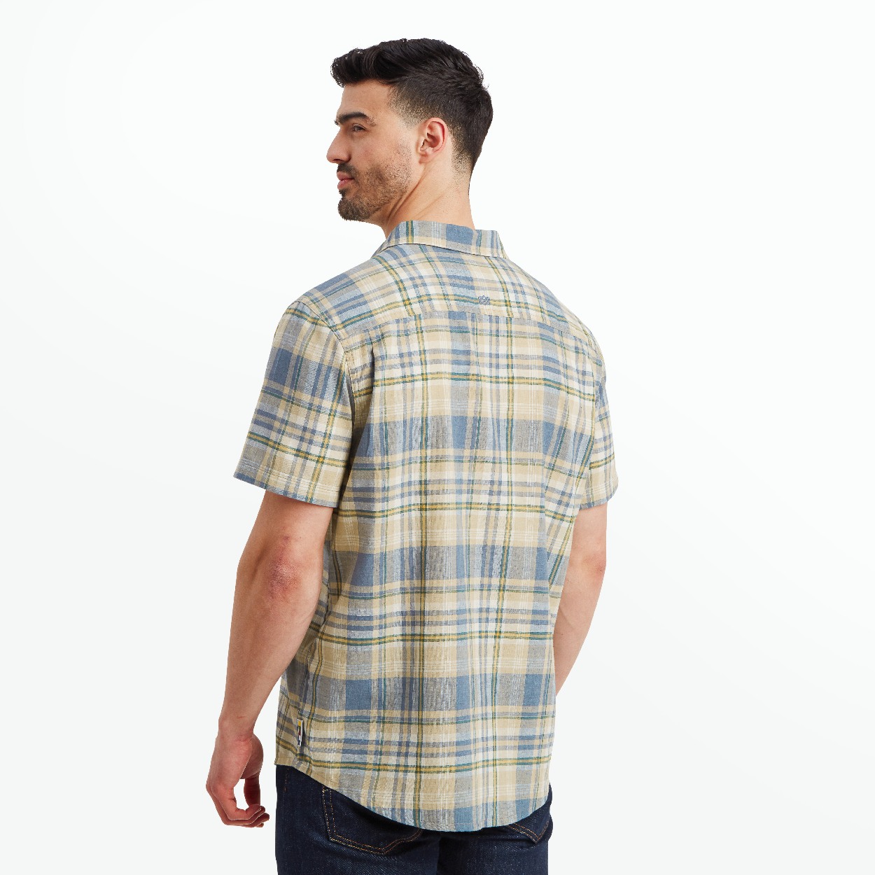 Hosh Plaid SS Shirt, Bardiya Sand