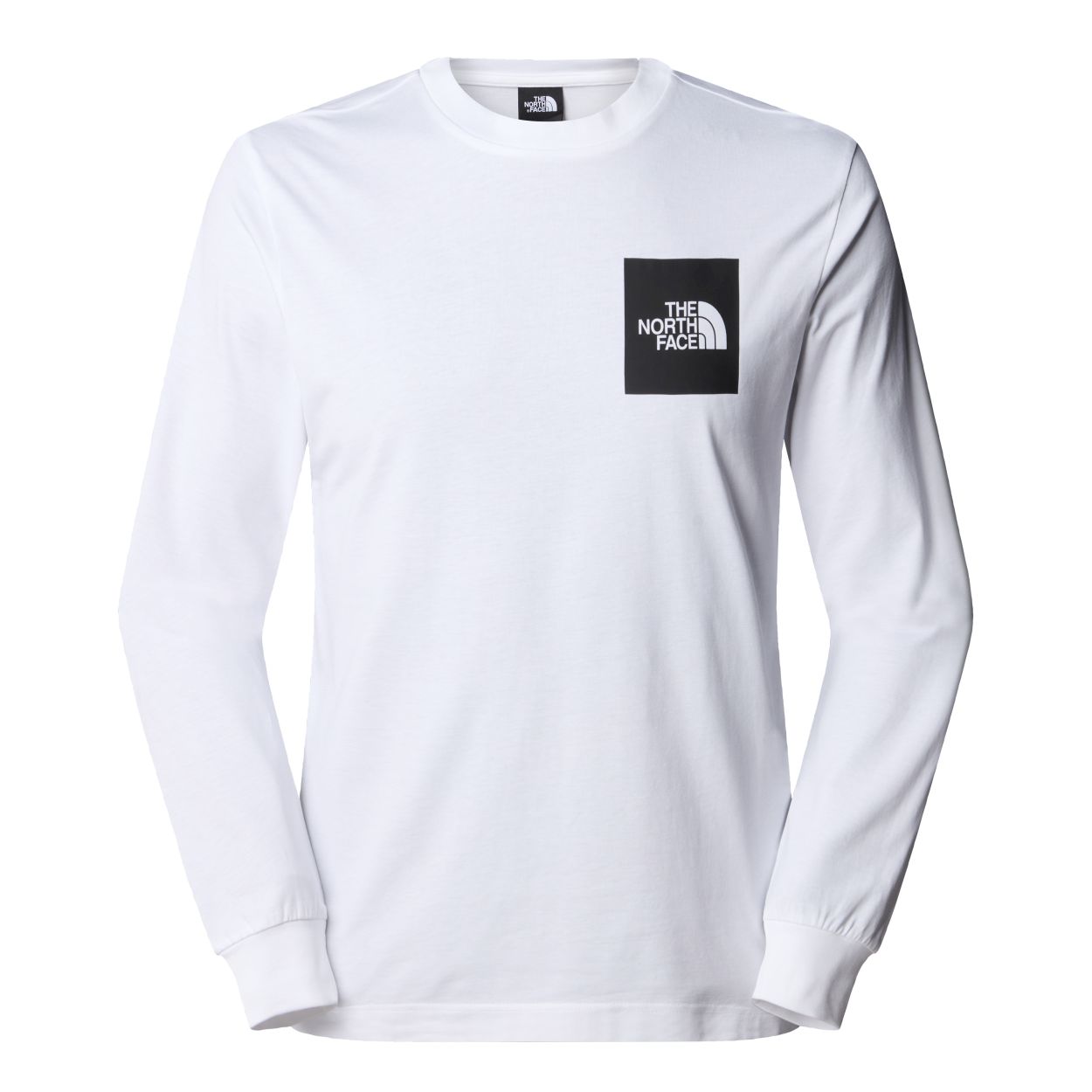 M L/S Fine Tee, tnf white