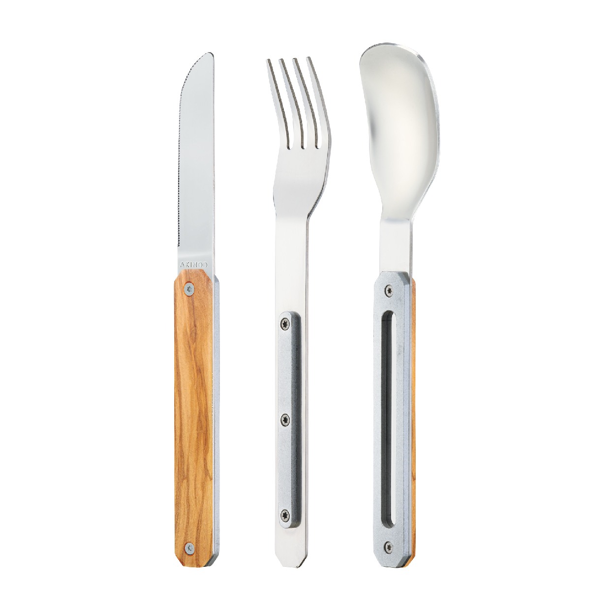 Besteckset 12h34, Olivenholz