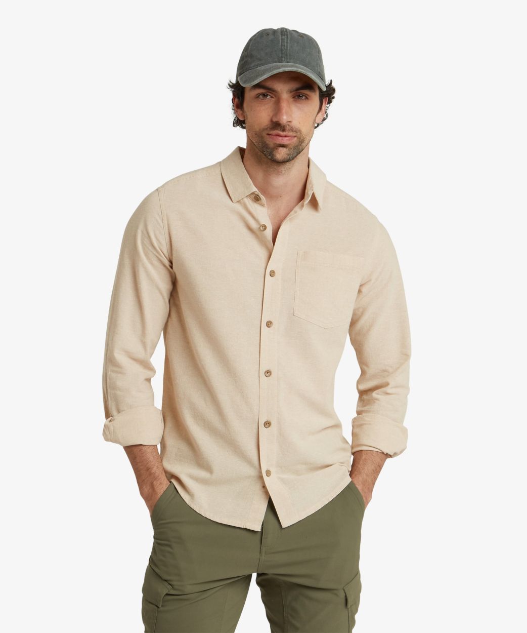 DAHA LS SHIRT, BARDIYA SAND