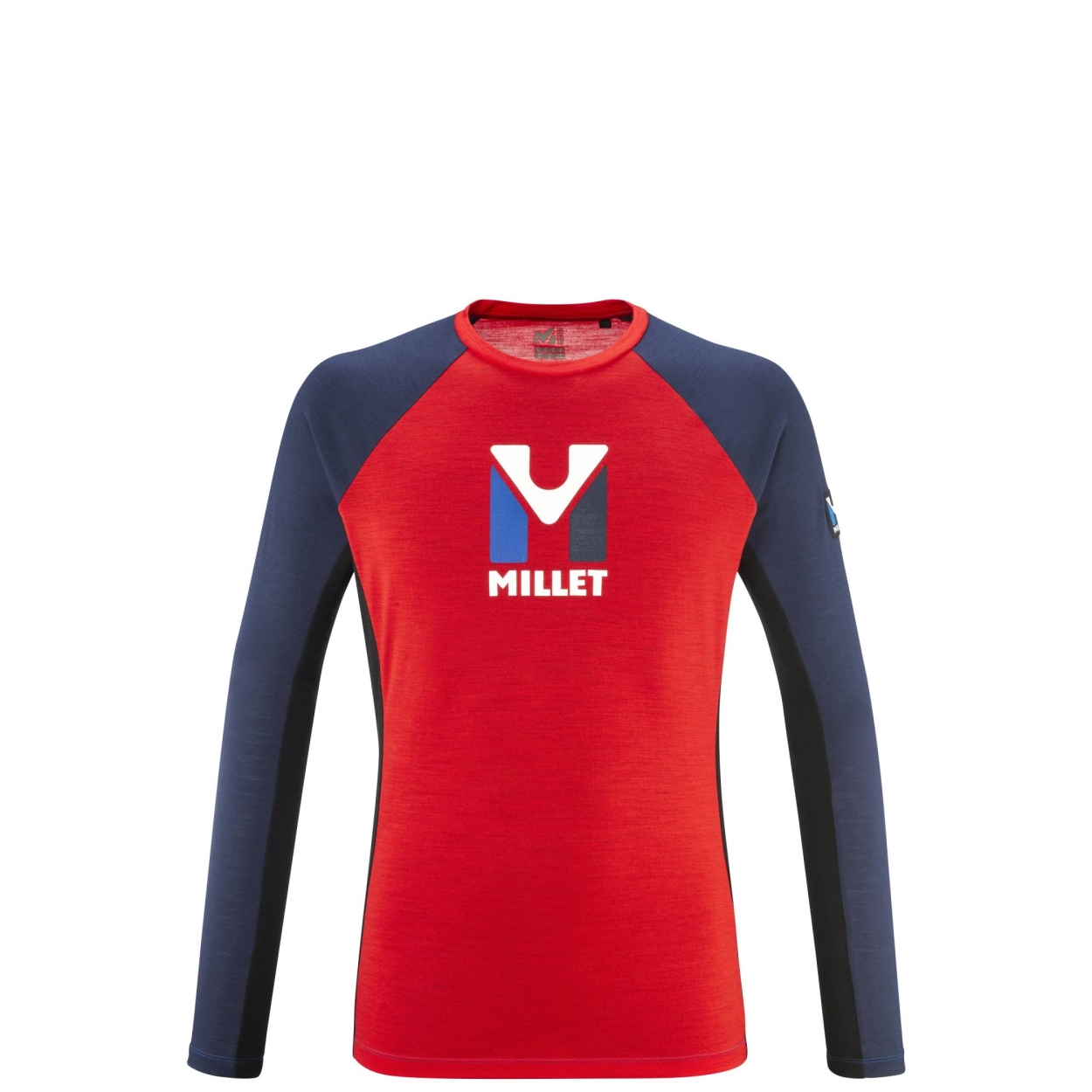 Trilogy Wool TS LS M, rouge/noir