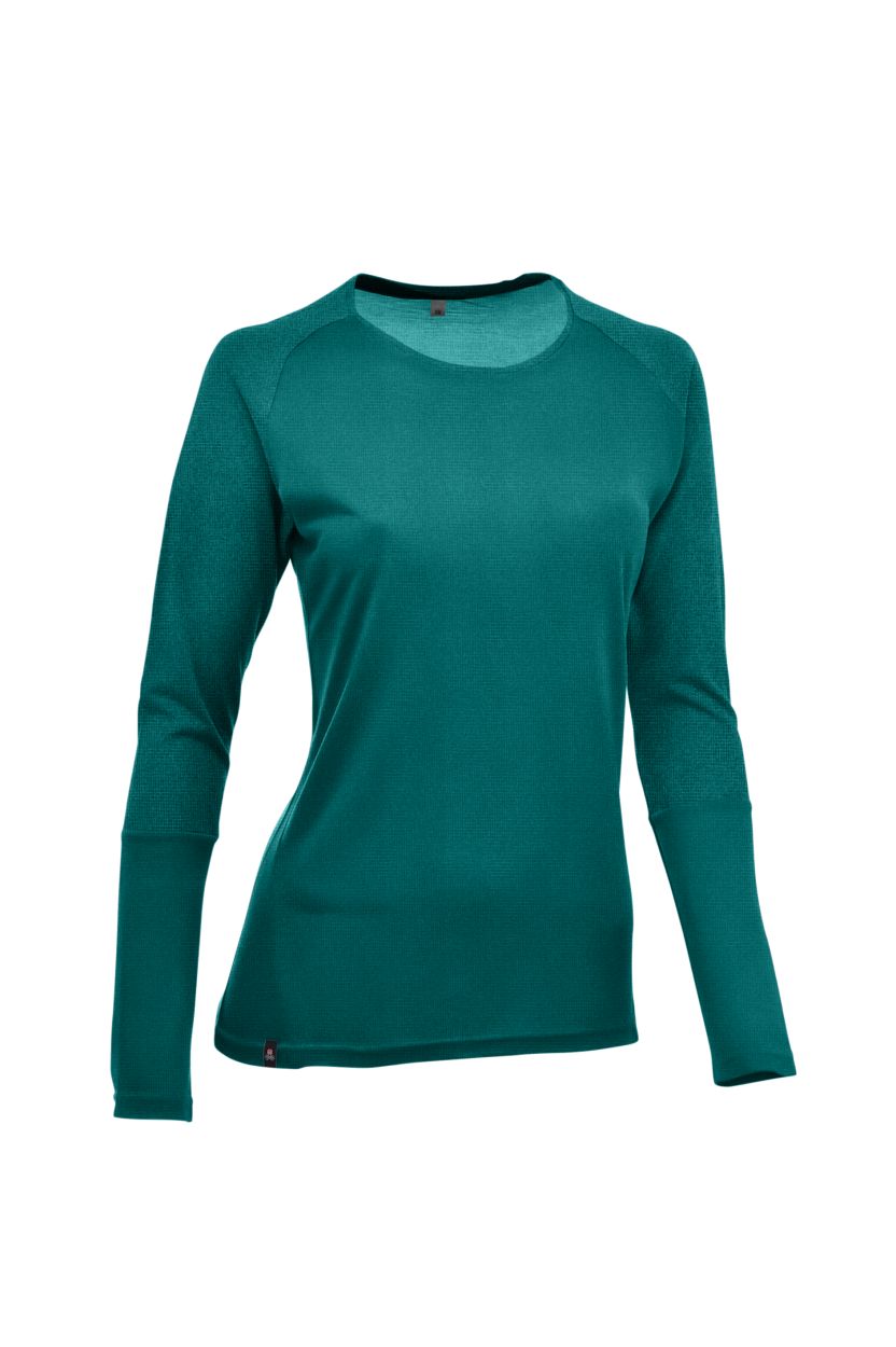 Damen Longsleeve Sorpesee SP, petrol green