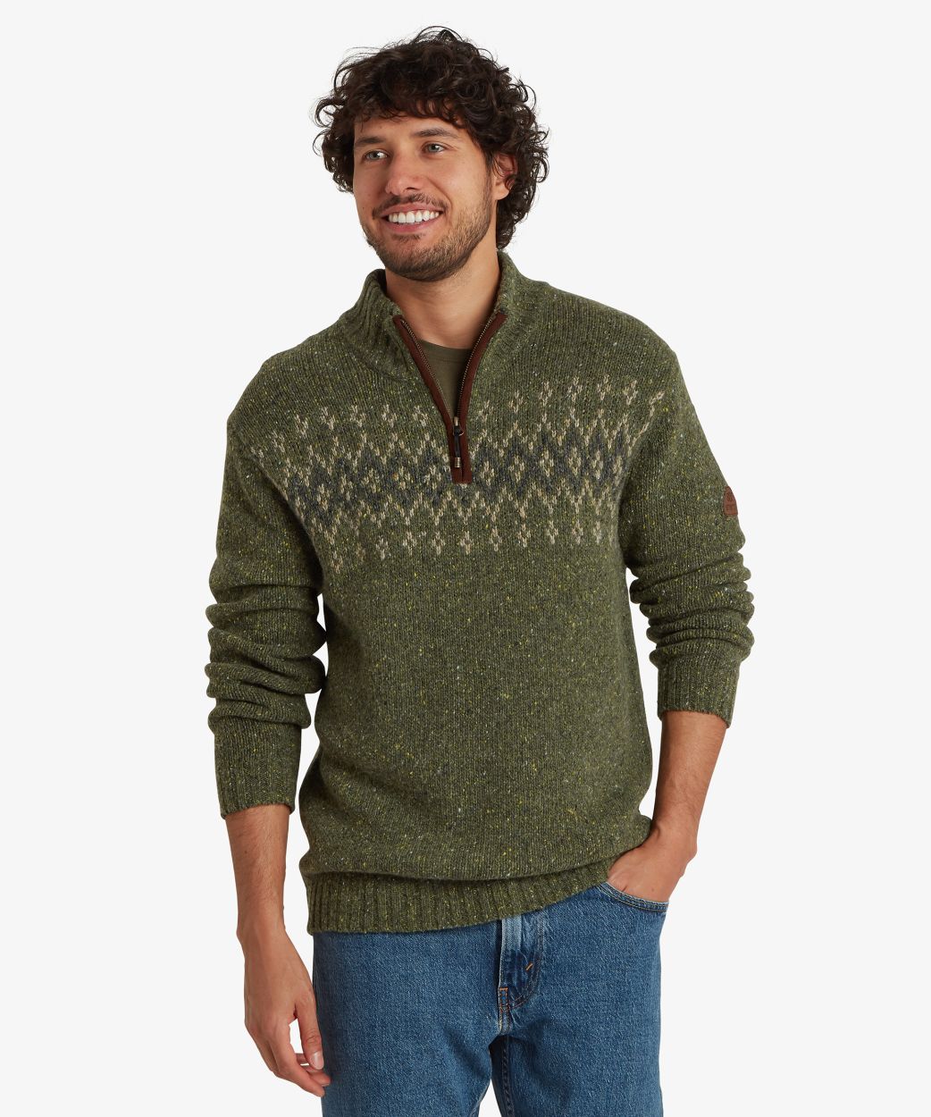 Dumji 1/4 Zip, evergreen