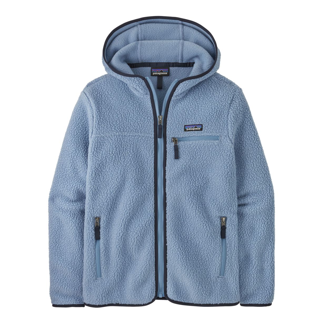 W's Retro Pile Hoody, BNLB, barnacle blue
