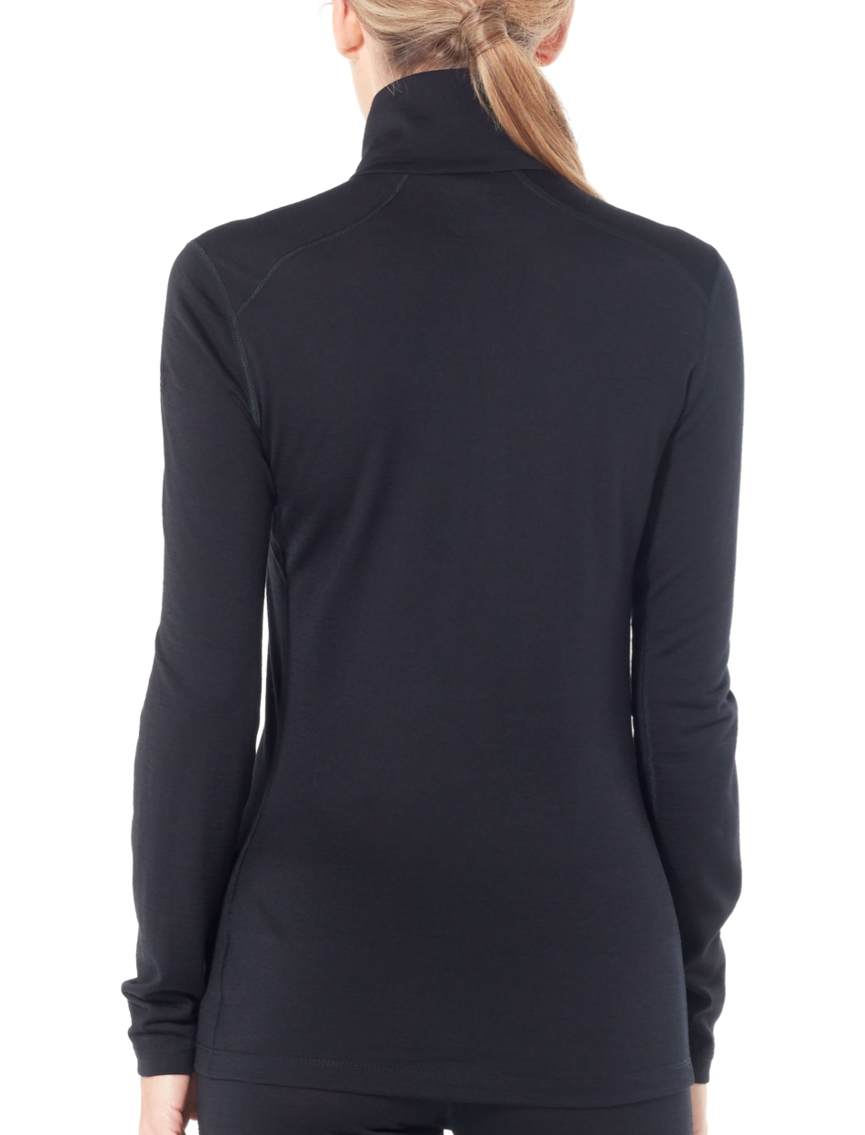 Wmns 200 Oasis LS Half Zip, black