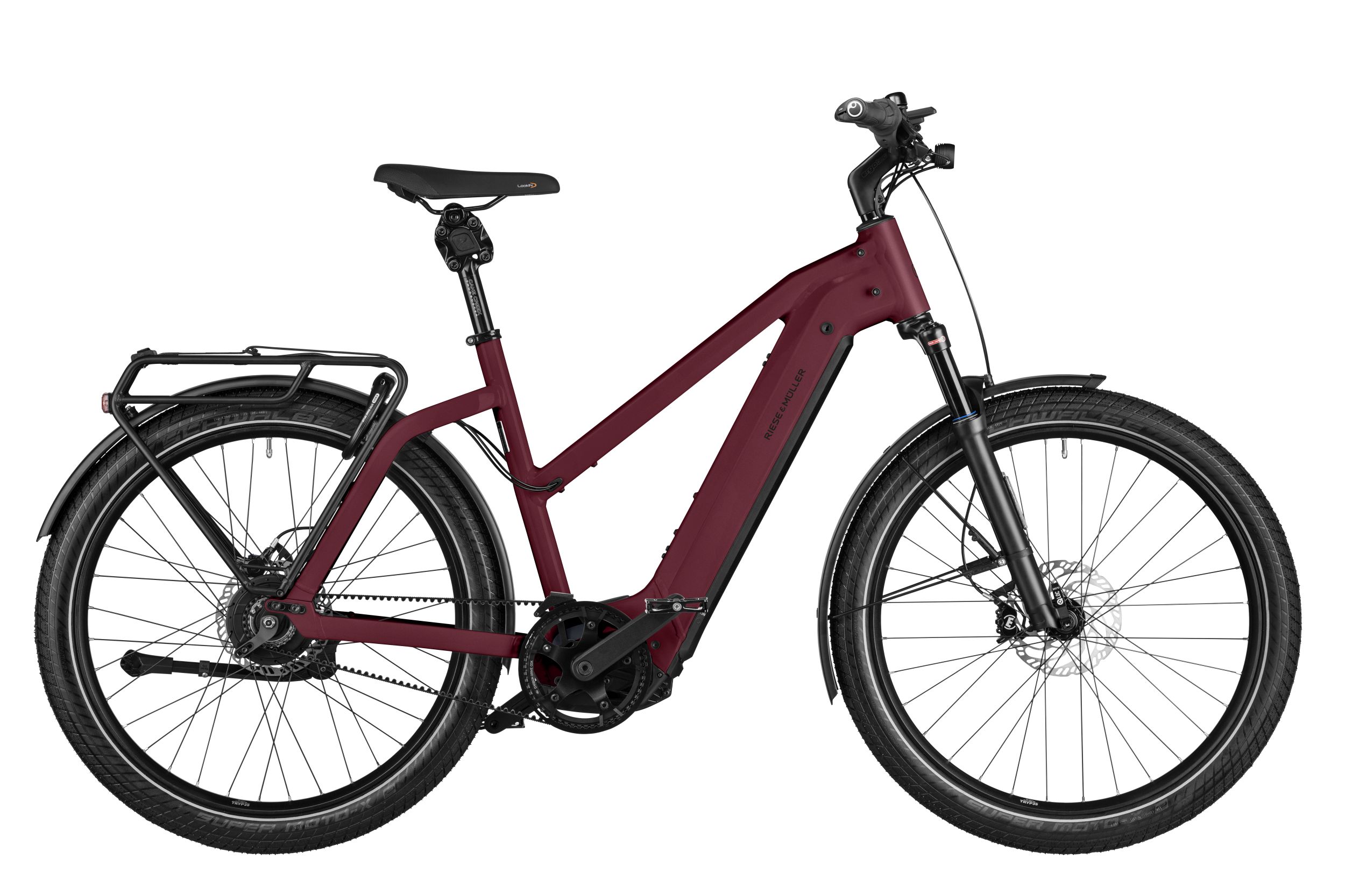 Charger4 Mixte GT vario, 49 cm, dark red matt,