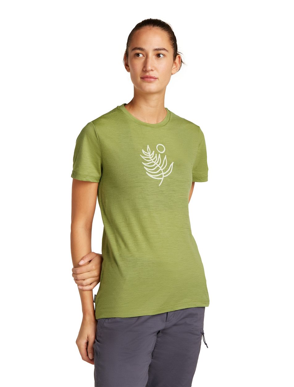 Women Merino 150 Tech Lite SS Tee Fresh Fern