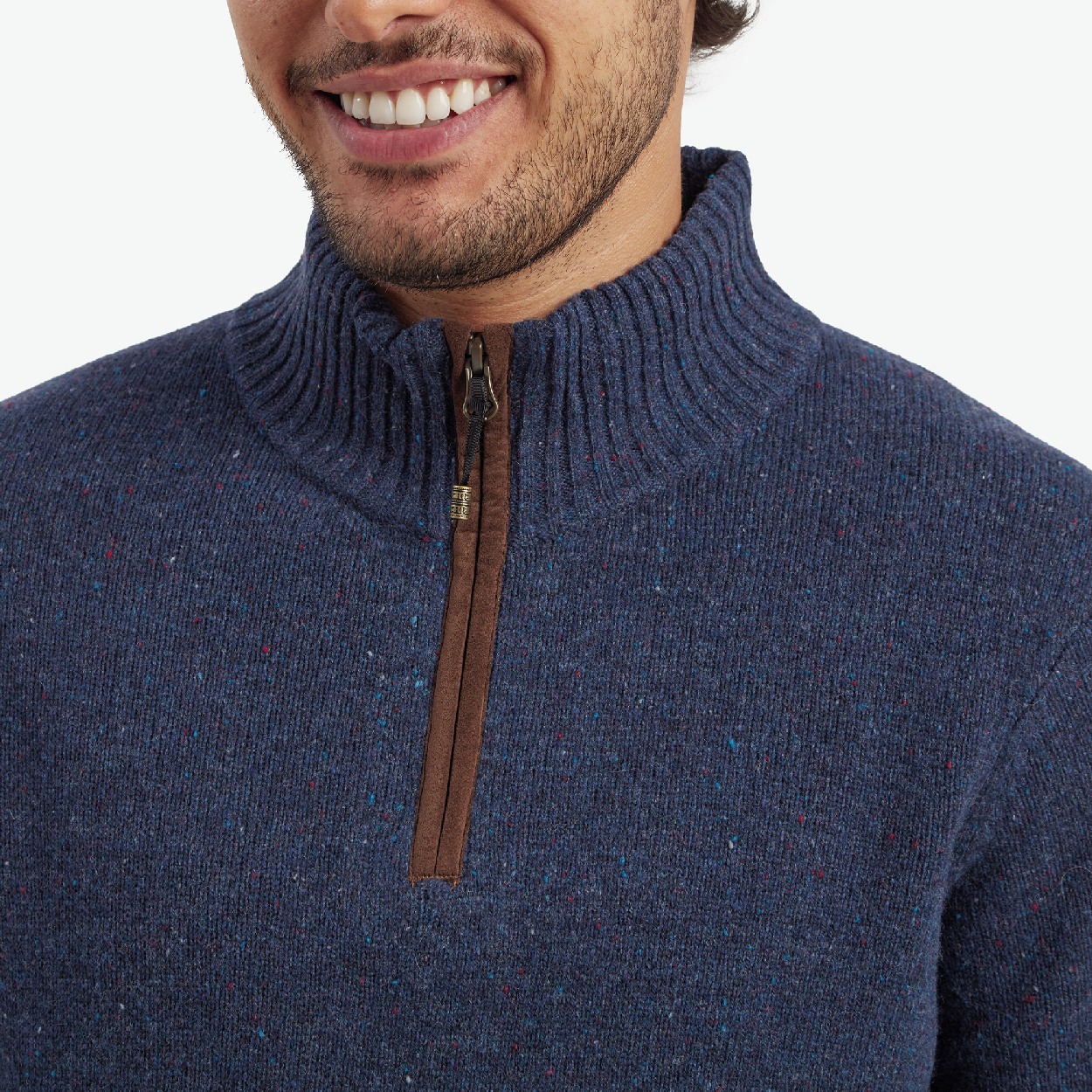 Kangtega Crew 1/4 Zip Sweater, Rathee Blue