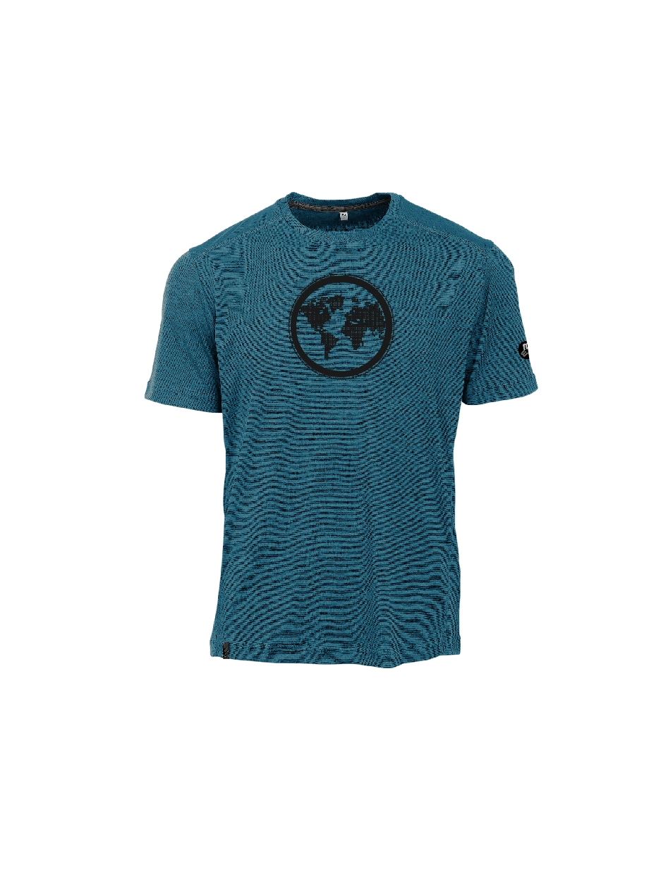 Herren T-Shirt Earth Fresh, petrol blue