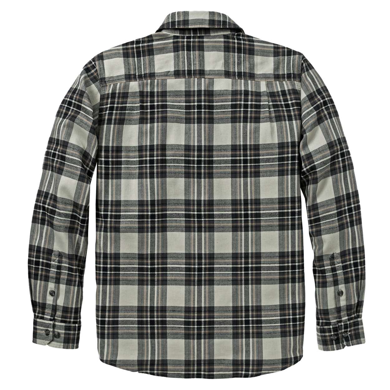 M Hamilton Telaxed LS Plaid Shirt, faded fatigue