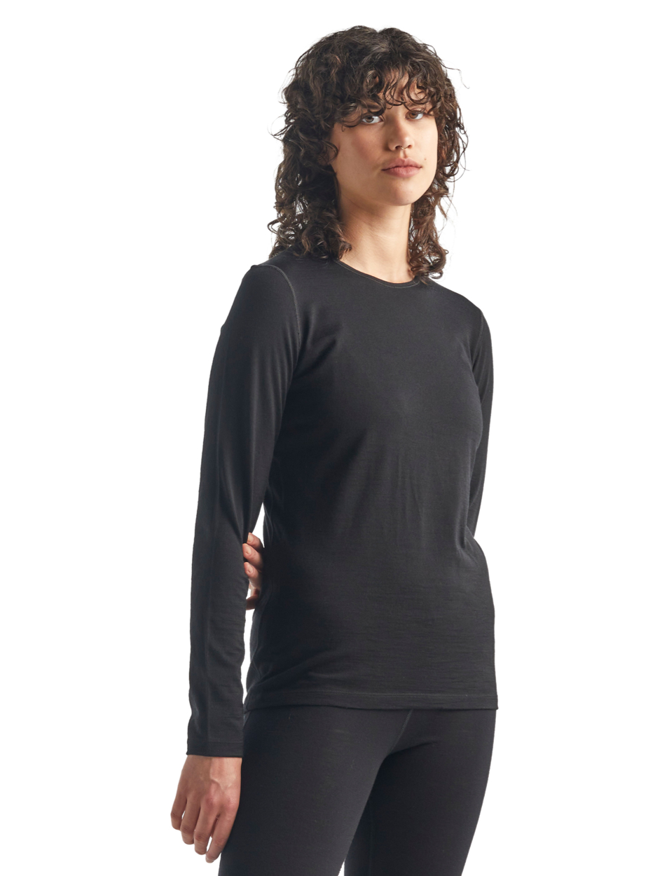 Wmns 200 Oasis LS Crewe, black