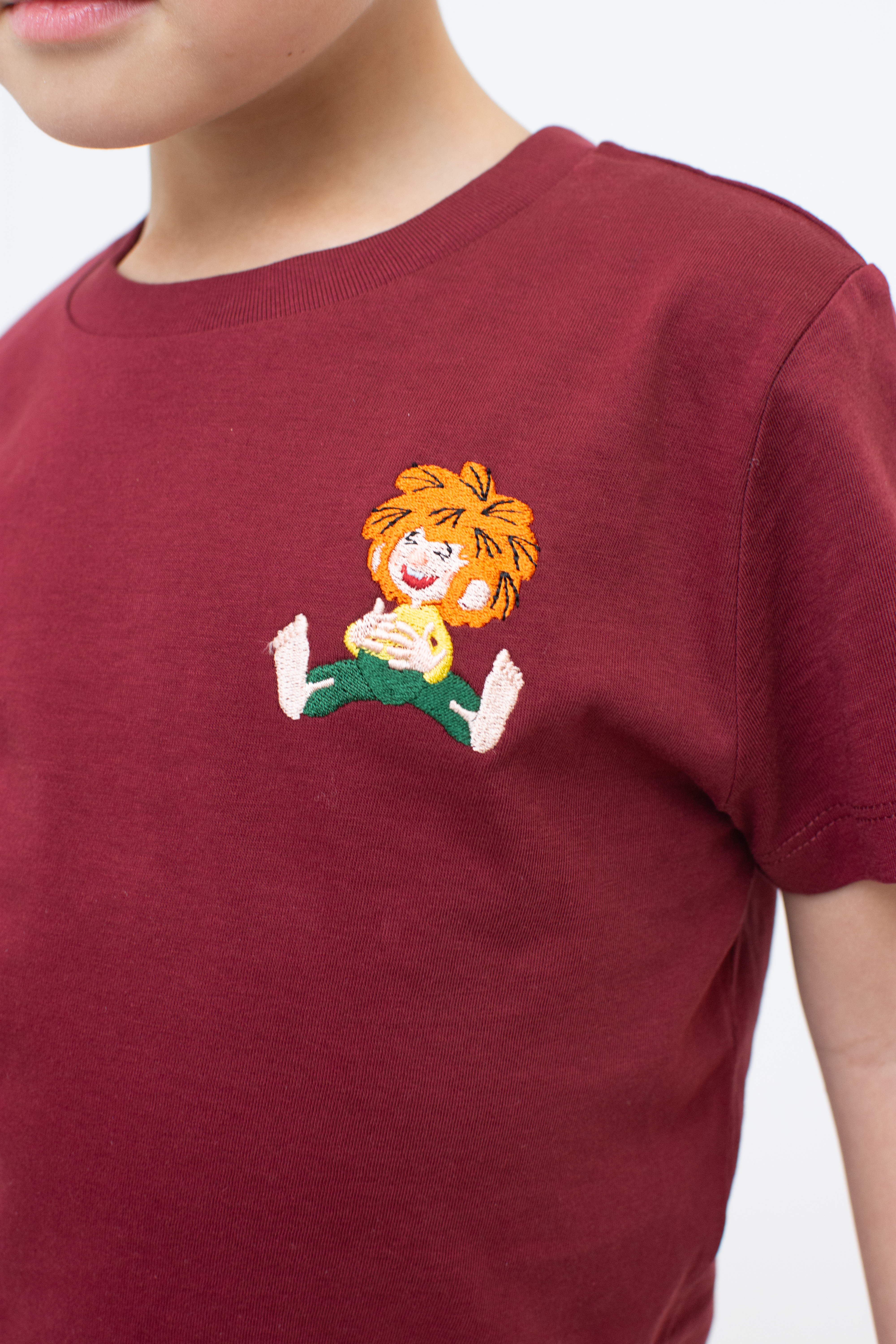 T-Shirt "Pumuckl lacht", dunkelrot