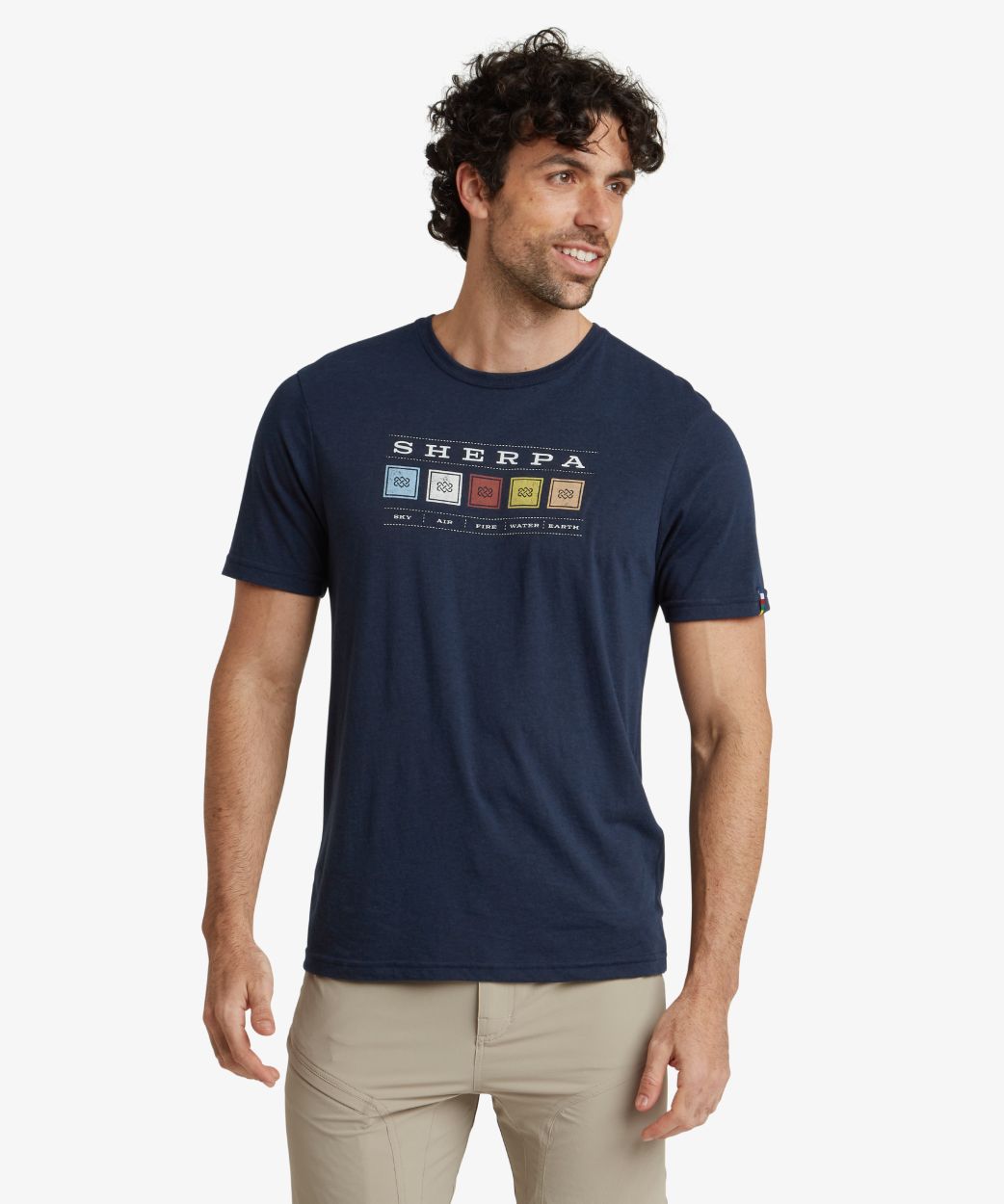 BALI ELEMENT TEE, RATHEE BLUE