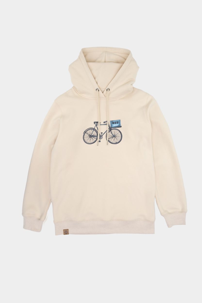 Hoodie "Expresslieferdienst", beige