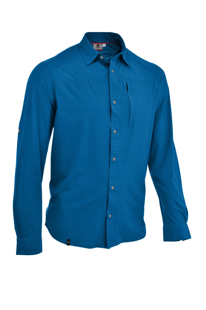 Herren Hemd Panama SP, blue