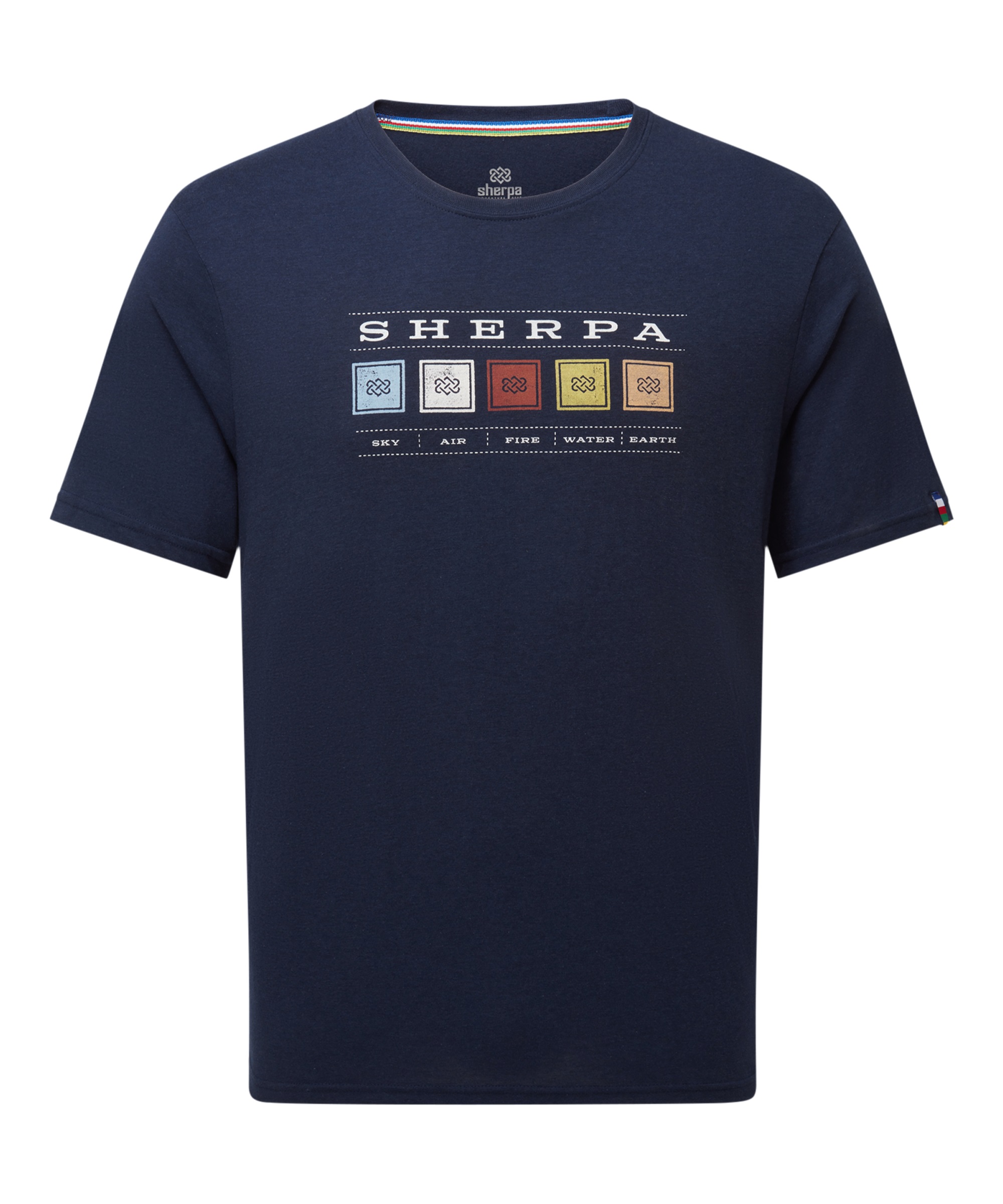 BALI ELEMENT TEE, RATHEE BLUE