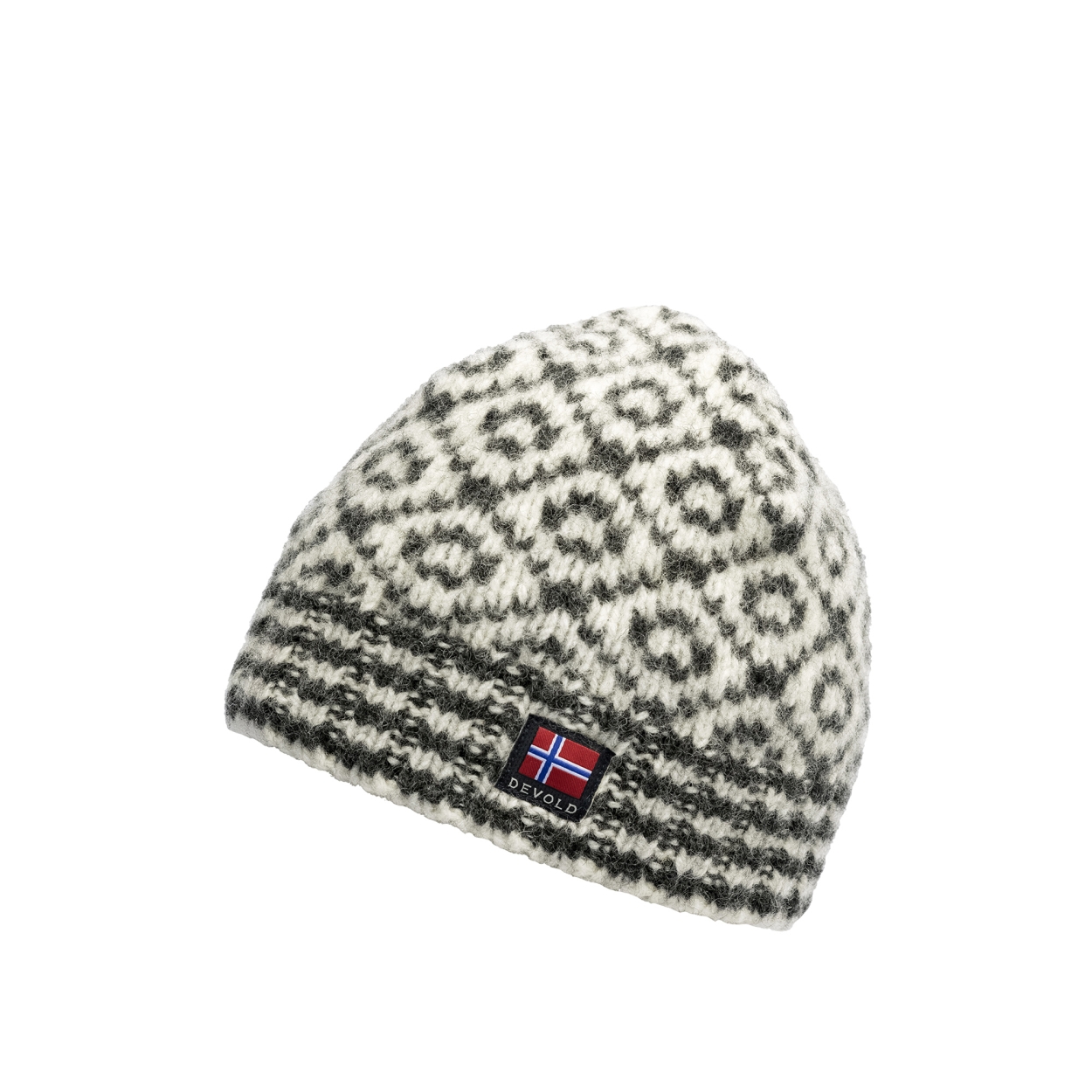 Svalbard Wool Beanie, offwhite/anthracite