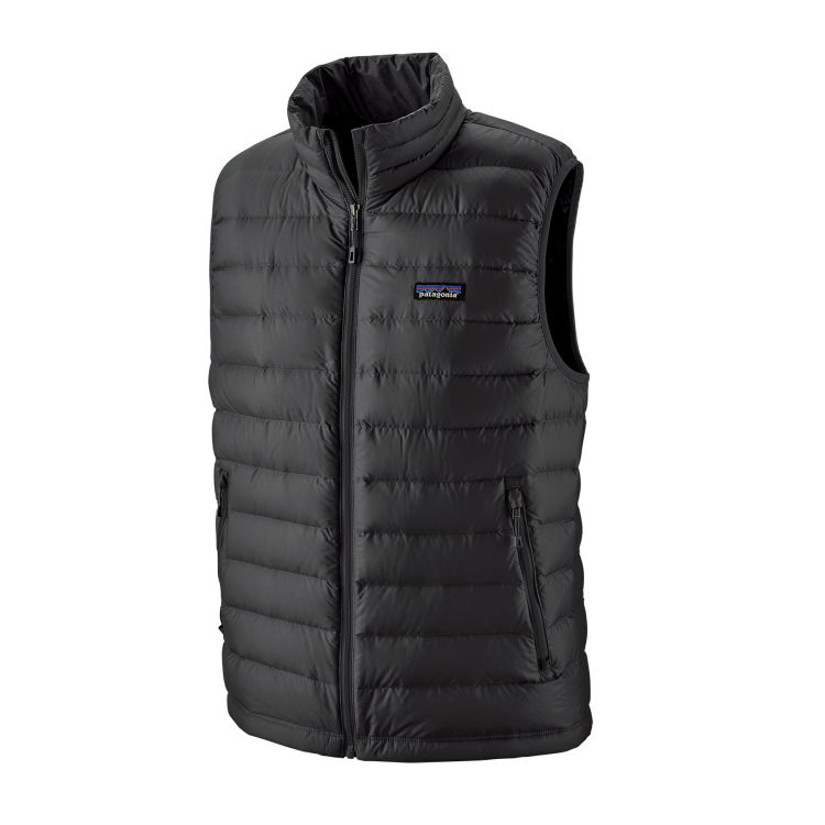 M's Down Sweater Vest, black
