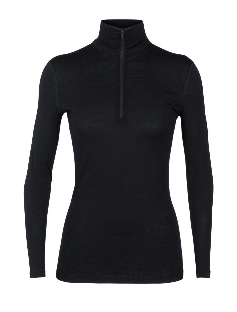 Wmns 200 Oasis LS Half Zip, black
