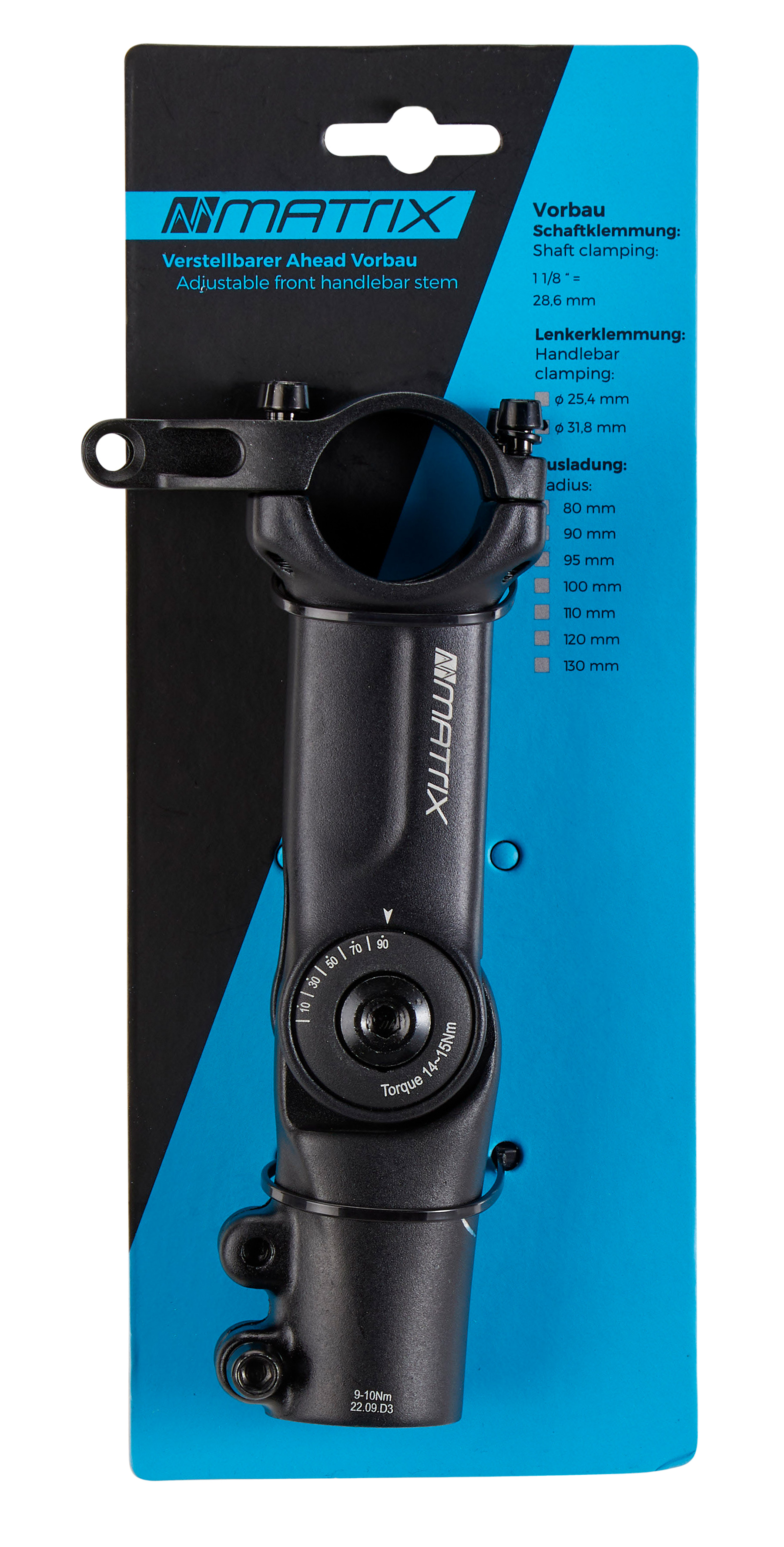 Vorbau UP-3 AHS mit Adapter Auslage: