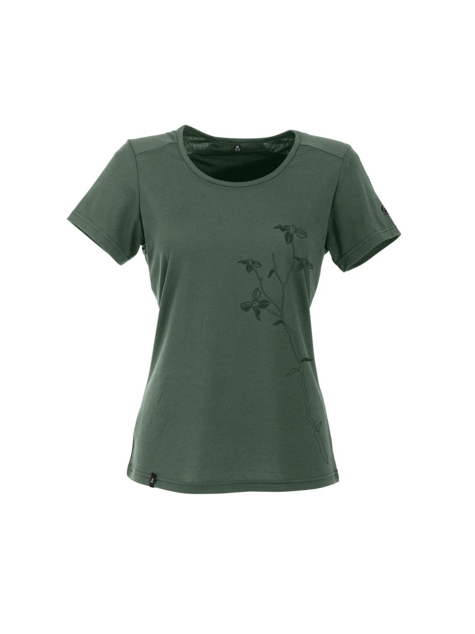 Damen T-Shirt Bony II uni Fresh, classic green