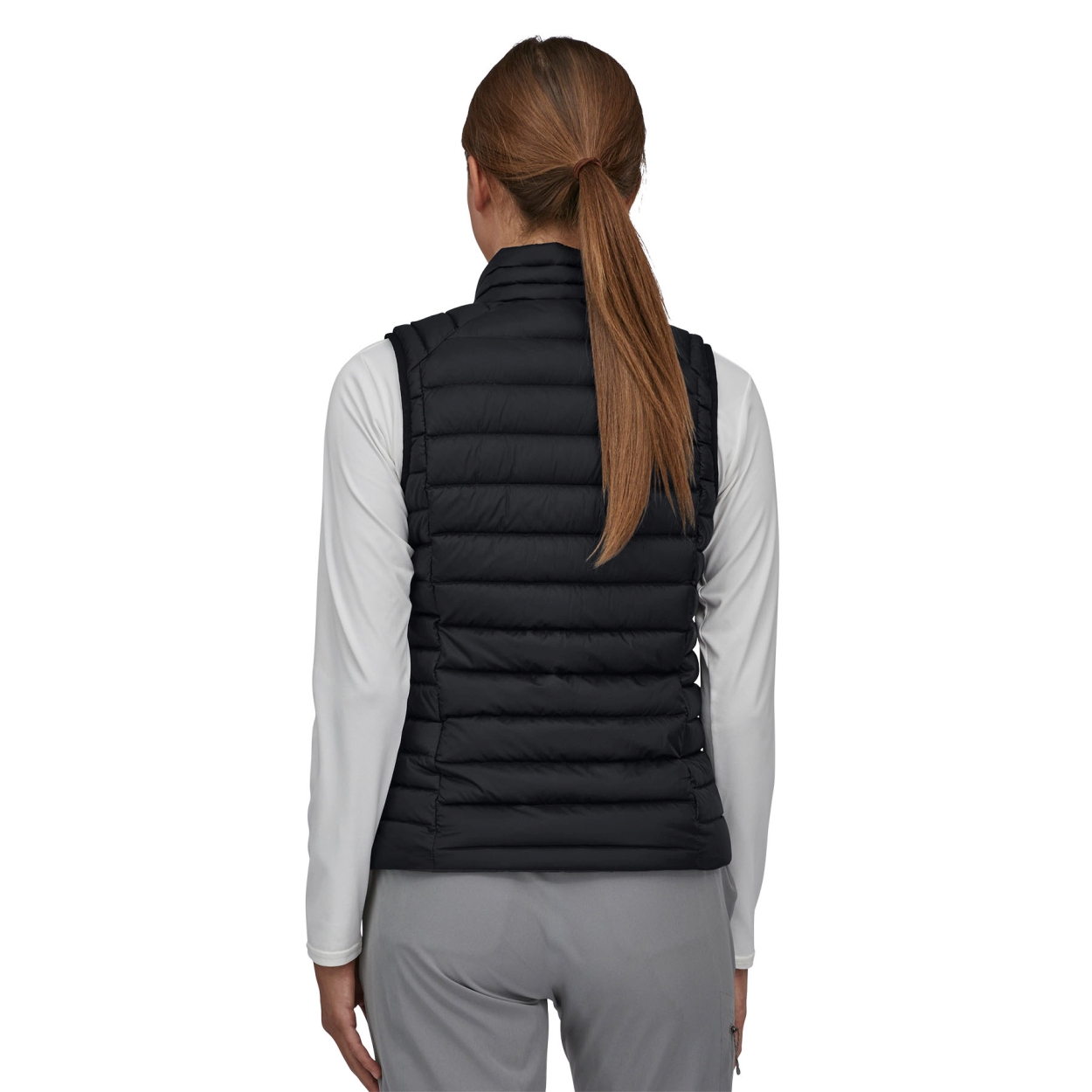 W's Down Sweater Vest, black
