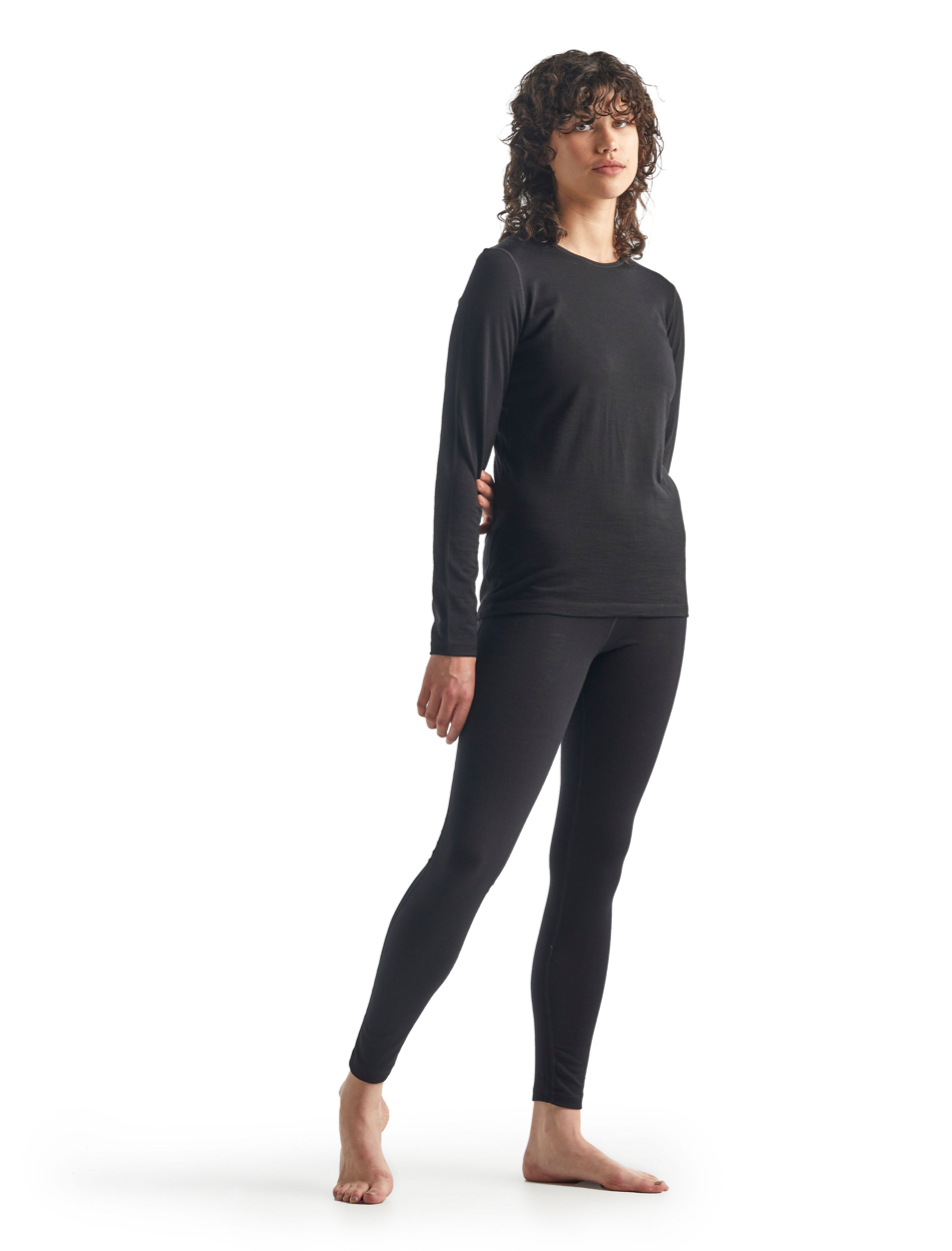 Wmns 200 Oasis LS Crewe, black